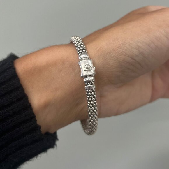 LAGOS Caviar Diamond Beaded Flexi-Bangle - Picture 5 of 7